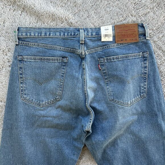 Levi’s Men’s 501 ‘93 Straight Fit Jeans Stretch Size 36X36 Medium Blue 798300167 - Picture 9 of 11